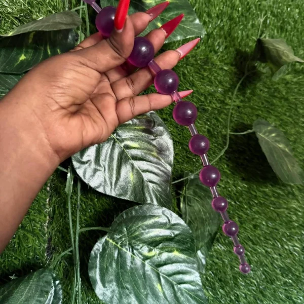 6-Inch Long Silicone Anal Beads
