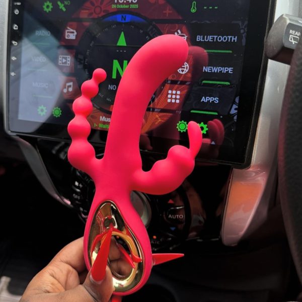 3-in-1 Rabbit Vibrator with G-Spot Stimulator & Anal Beads