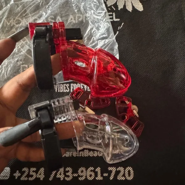 Chastity cages with a padlock