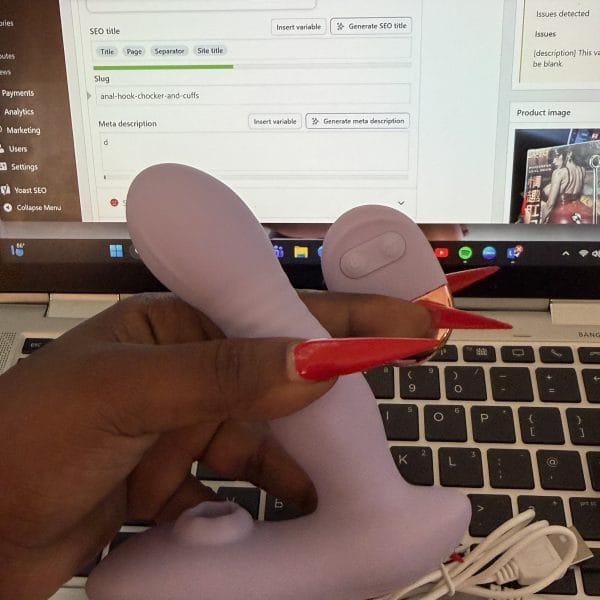 Remote controlled wearable dildo and sucker